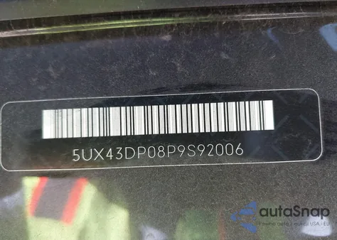 2023 BMW X3 Sdrive30I z USA, uszkodzony, nr VIN 5UX43DP08P9S92006